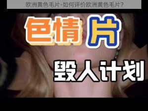 欧洲黄色毛片-如何评价欧洲黄色毛片？