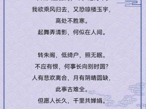 《岁月流转，相见故明月》