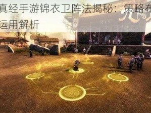 九阴真经手游锦衣卫阵法揭秘：策略布阵与实战运用解析