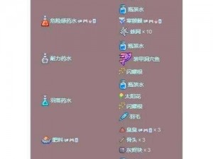 泰拉瑞亚魔力药水合成指南：揭秘制作步骤与要素要求