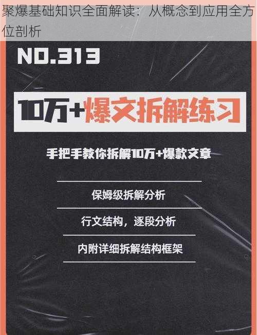 聚爆基础知识全面解读：从概念到应用全方位剖析