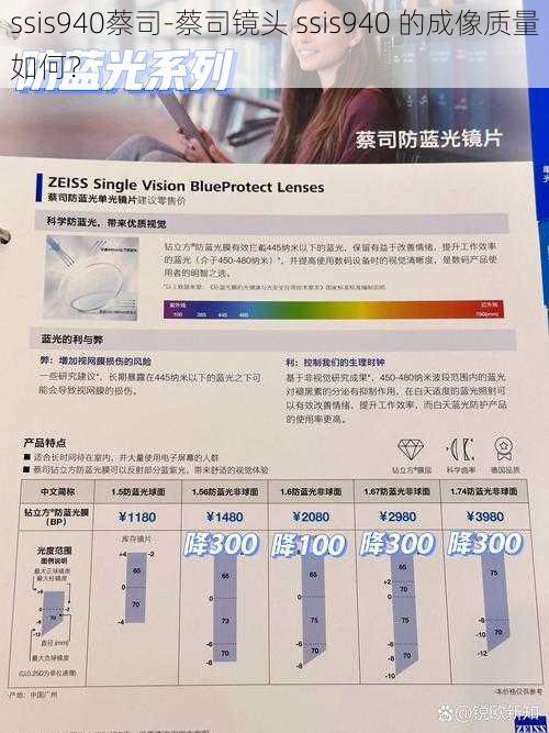 ssis940蔡司-蔡司镜头 ssis940 的成像质量如何？
