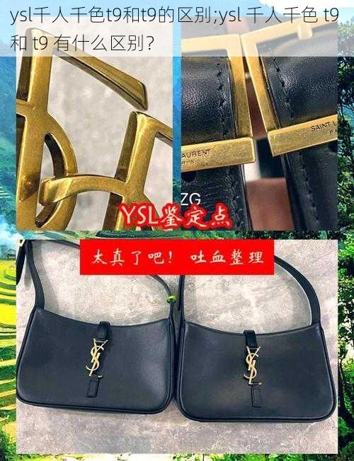 ysl千人千色t9和t9的区别;ysl 千人千色 t9 和 t9 有什么区别？