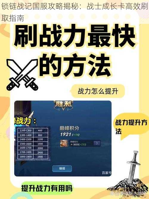 锁链战记国服攻略揭秘：战士成长卡高效刷取指南