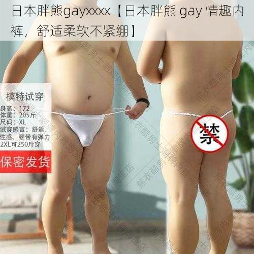 日本胖熊gayxxxx【日本胖熊 gay 情趣内裤，舒适柔软不紧绷】