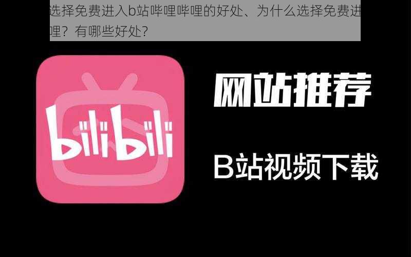 为什么选择免费进入b站哔哩哔哩的好处、为什么选择免费进入 b 站哔哩哔哩？有哪些好处？