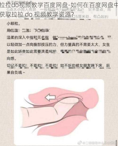 拉拉do视频教学百度网盘-如何在百度网盘中获取拉拉 do 视频教学资源？