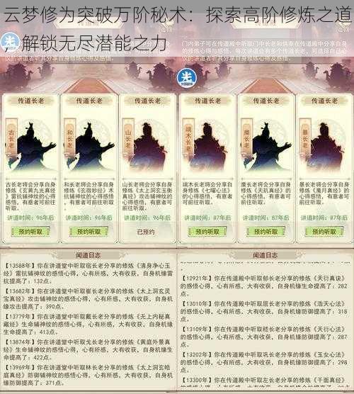 云梦修为突破万阶秘术：探索高阶修炼之道，解锁无尽潜能之力