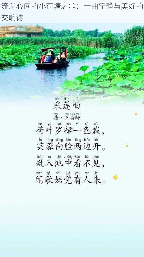 流淌心间的小荷塘之歌：一曲宁静与美好的交响诗